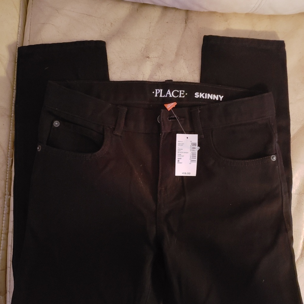 Boys husky sx 8 Childrens Place black skinny jeans
